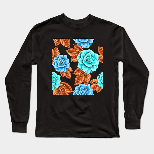 Flower Patterns Long Sleeve T-Shirt by Emma-shopping